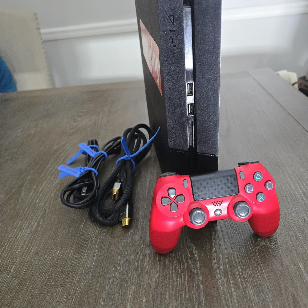 Supreme Black and Red Gaming Console Set